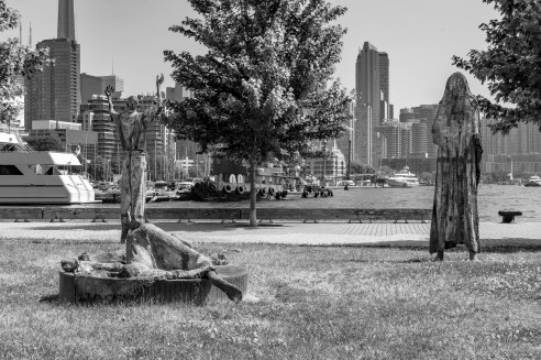 Irish Monument 3 Behind BW