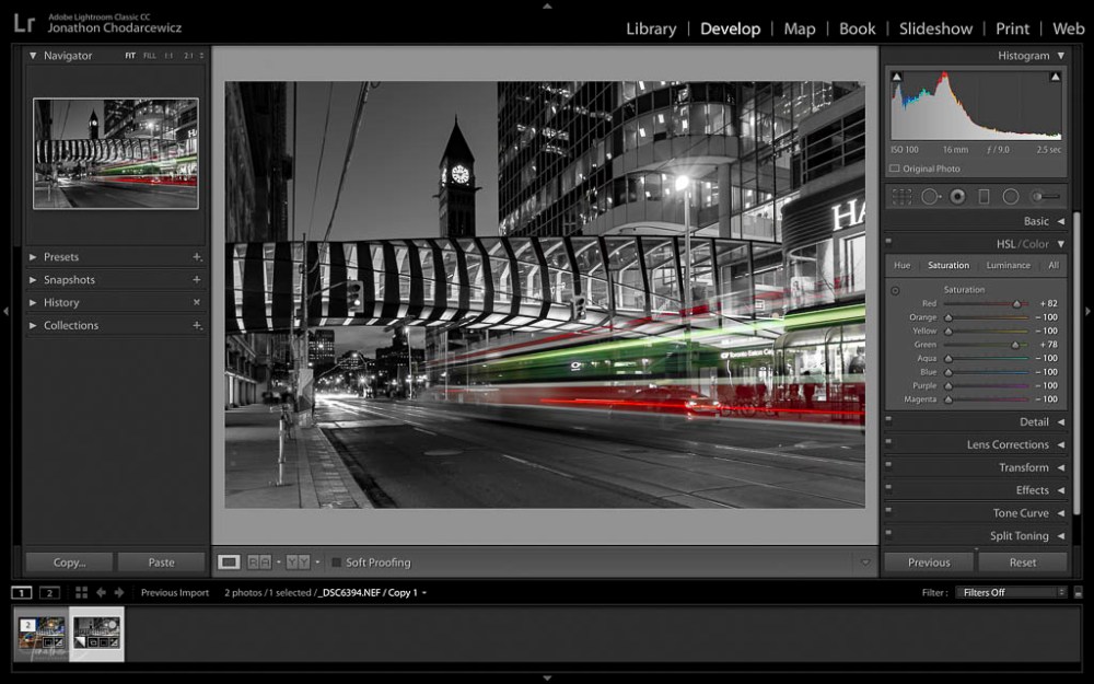 step 2 reduce and increase saturation